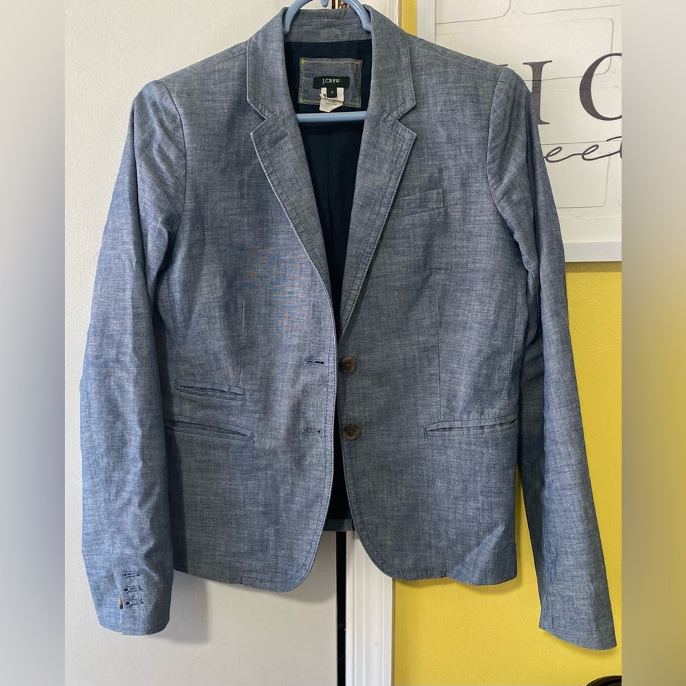 J.Crew Schoolboy Chambray Blazer
